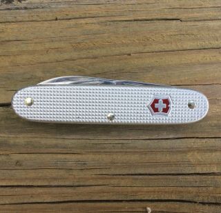 Victorinox Swiss Army Pioneer Knife Silver Alox Deep Carry Clip No Keyring