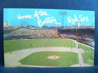 Postcard Ma Boston Fenway Park Home Of The Boston Red Sox 1950 