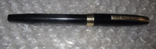 Vintage Sheaffer Fountain Pen - Black W/ " Sheaffer " On Clip
