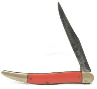 Vintage John Primble Belknap Toothpick Folding Pocket Knife - Red 713
