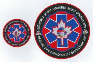 2019 World Scout Jamboree Rescue Ems Canadian Ist Sauvetage Smu Scouts Patch Bp