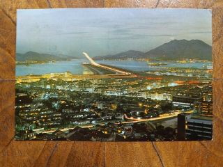 Rp Postcard Hong Kong Kai Tak Airport 1969 S C Moy Photo.
