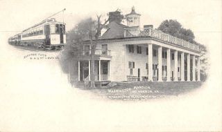 Mt Vernon Virginia Washington Mansion Private Mail Antique Postcard K69313