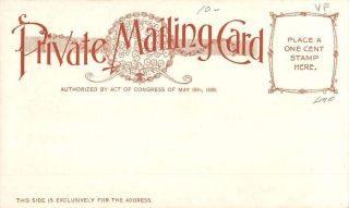 Mt Vernon Virginia Washington Mansion Private Mail Antique Postcard K69313 2