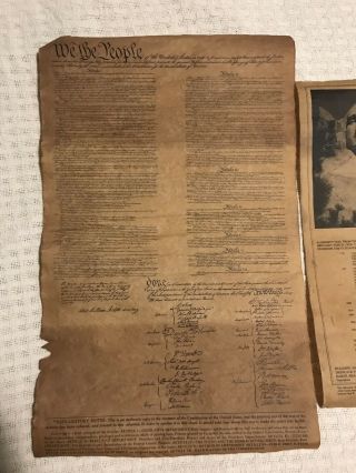Declaration Of Independence Parchment Paper Us History