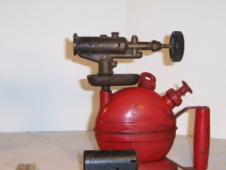 Vintage blowtorch,  Unique Mfg. ,  No.  0,  TL / 130,  pint fount,  kerosene,  gasoline 6