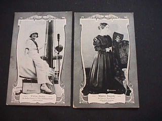 Mabel Ballin In " Jane Eyre " & Viola Dana In " The Off - Shore Pirate " Postcards