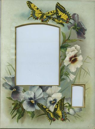 Page From Victorian Photo Album 2 - Flowers & Butterflies