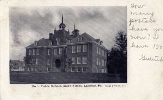 Public School On Green Street In Lansdale Pa Pre 1908