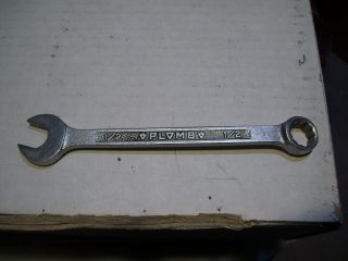 Vintage Plomb Plvmb 1216 - 1/2” Pebble Combination Wrench Usa 6 1/4” Long