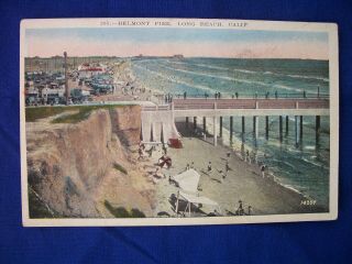Belmont Shore Pier Long Beach,  California Rare Early View