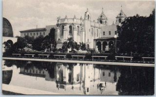 1915 San Diego Pce Expo Postcard " Varied Industries Building " Balboa Park