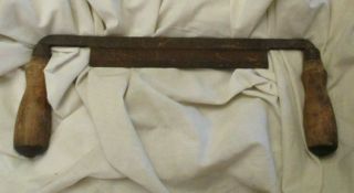 Antique Draw Knife With Wood Handles 12 " Wide