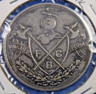 Knights Of Pythias Fcb Member Of Lodge Fraternal Token Button Medal