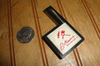Vintage Advertising 48 " Tape Measure Baltimore Brushes W/pocket Pen Clip