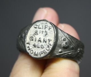 Cliff Thompson Giant Ring Circus Souvenir Ring Heavy Metal