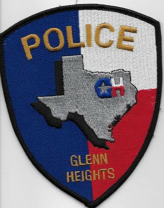 Glenn Hgts Police State Texas Tx Colorful