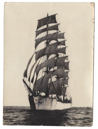 The Grace Harwar Sailing Ship - Vintage Photograph C1920s