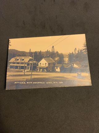 Vintage Rppc 1900s Postcard Potter’s Blue Mountain Lake Ny Real Photo York