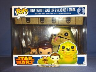 Star Wars Jabba The Hutt Slave Leia Salacious Crumb Funko Pop Vinyl Bobble Heads