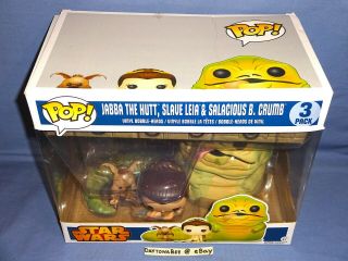 Star Wars Jabba the Hutt Slave Leia Salacious Crumb Funko Pop Vinyl Bobble Heads 2