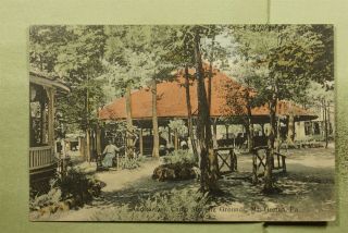 Dr Who 1909 Rpo Cancel Mt Gretna Pa Camp Meeting Grounds Postcard E25772