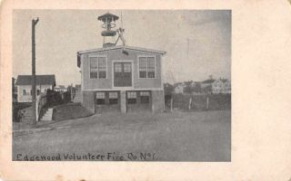 Edgewood Rhode Island Volunteer Fire Co Vintage Postcard Jf686331