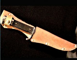 Vintage Tramontina Brasil Knife With Sheath Inox - Stainless Aa19 - 1430