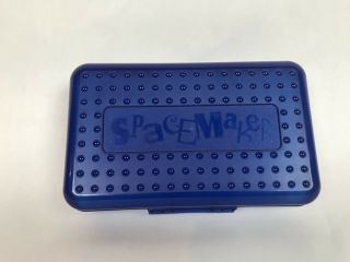 Spacemaker Pencil Box Dark Blue & Frosted Vintage 90 