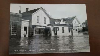Cook Rppc Photo Postcard The Great Flood Aug 29 1941 Hayward Wi E - 1862 Sprays