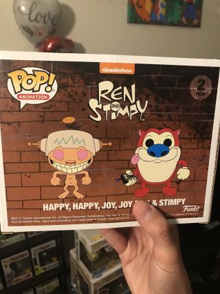 Funko Pop Ren And Stimpy Happy Happy Joy Joy SDCC Exclusive 5