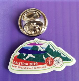 24th World Scout Jamboree 2019 Contingent Official Pin Badge Patch / Austria