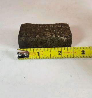 Antique Vintage Advertising Semirg Mfg Co Philadelphia PA Metal Paperweight Old 5