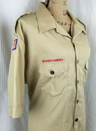 Boy Scouts Of America Bsa Adult Official Mens Ss Shirt 59495 Size 2xl 18 /18 1/2