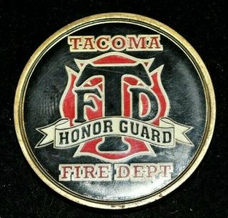 Tacoma Ftd Honor Guard Fire Department Brass Medal