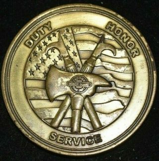 TACOMA FTD HONOR GUARD FIRE DEPARTMENT BRASS MEDAL 2