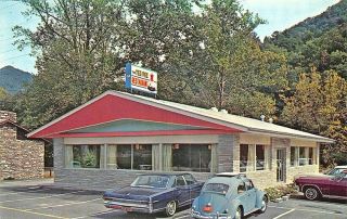 Cherokee Nc Tee Pee Restaurant Vw Old Cars Postcard