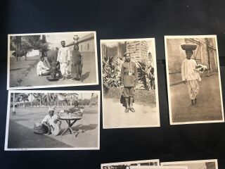 Vintage Photo Postcards BOMBAY INDIAN CHARACTERS Series 2,  11 Cards Thacker & Co 3