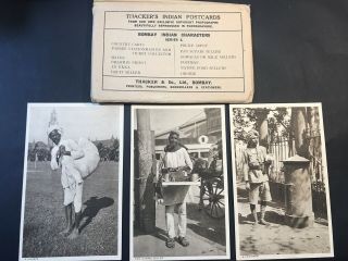 Vintage Photo Postcards BOMBAY INDIAN CHARACTERS Series 2,  11 Cards Thacker & Co 4