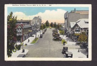 Forest Hills York Ny Austin St & Continental Ave Vintage Postcard 280
