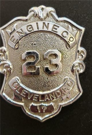 Vintage Obsolete Engine Co 23 Cleveland Fire Department Badge