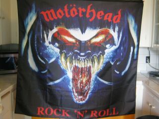 Motorhead Giant Flag Banner Rare Lemmy Venom Slayer Megadeth Metal Cd Lp