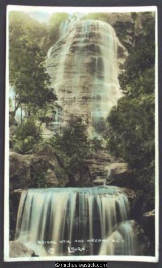 Bridal Veil And Weeping Rock,  Blue Mountains,  N.  S.  W.