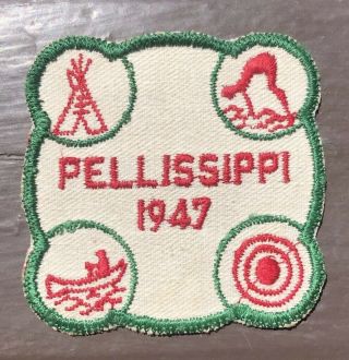 Vintage Boy Scout 1947 Camp Pellissippi Tennessee Oa Lodge 230 Patch