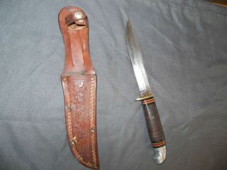 Vintage 1960’s Western Usa L58 Fishing/ Hunting Survival Knife W/sheath