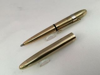 Fisher Spacepen Bullet Gold - filled Very Rare Vintage Model w/ Clip 4
