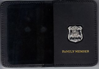 York City Corrections Officer Family Member Book Wallet (w/mini Badge)
