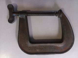 Vintage Cincinnati Tool Company No.  573 Deep Throat 4 1/2 " C - Clamp Made In Usa