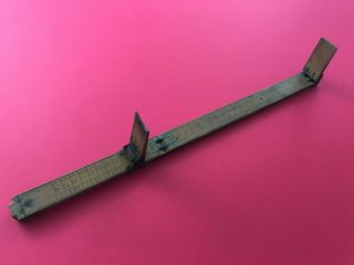 Antique Boxwood Cobbler’s Folding And Sliding Ruler By F B Cox