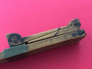 Antique Boxwood Cobbler’s Folding and Sliding Ruler by F B Cox 5